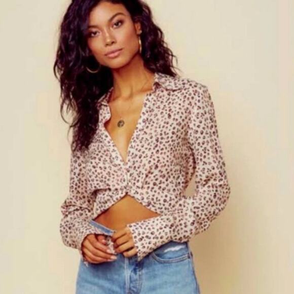 Blue Life Caden Crop Top leopard lurex strip sz XS - Picture 2 of 9